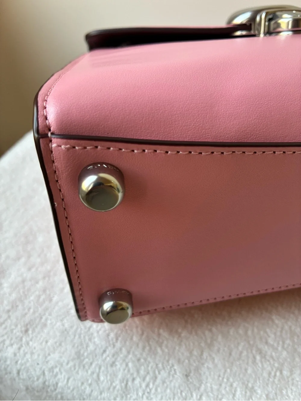 Coach Sammy Top Handle Bag in Flower Pink color